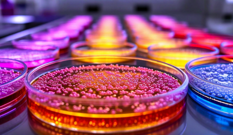 Microbiome petri dish cultures